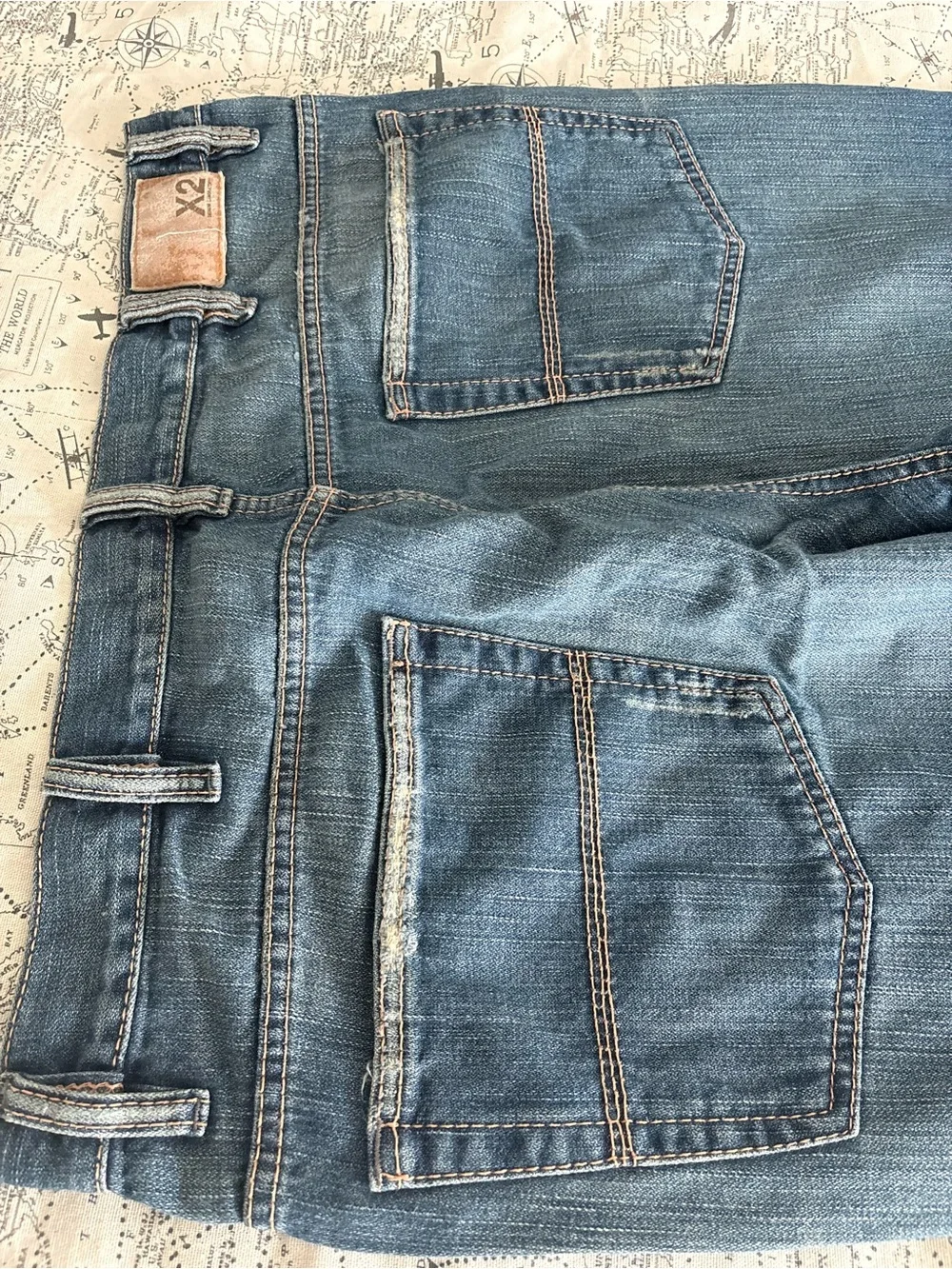 Express X2 Men’s Bootcut Jeans in Blue Denim